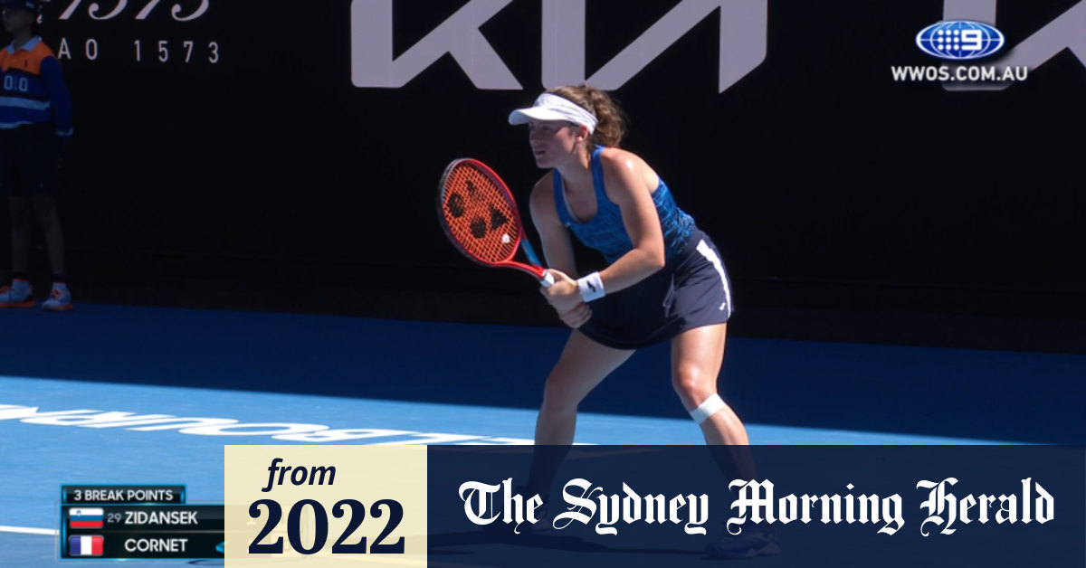 Video Tamara Zidanšek vs Alizé Australian Open 2022 Tennis